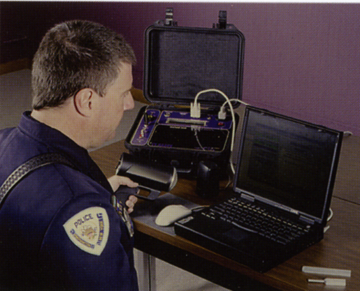 police officer certifies police radar equipment